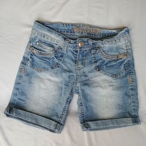 Wallflower Bermuda Jean Shorts